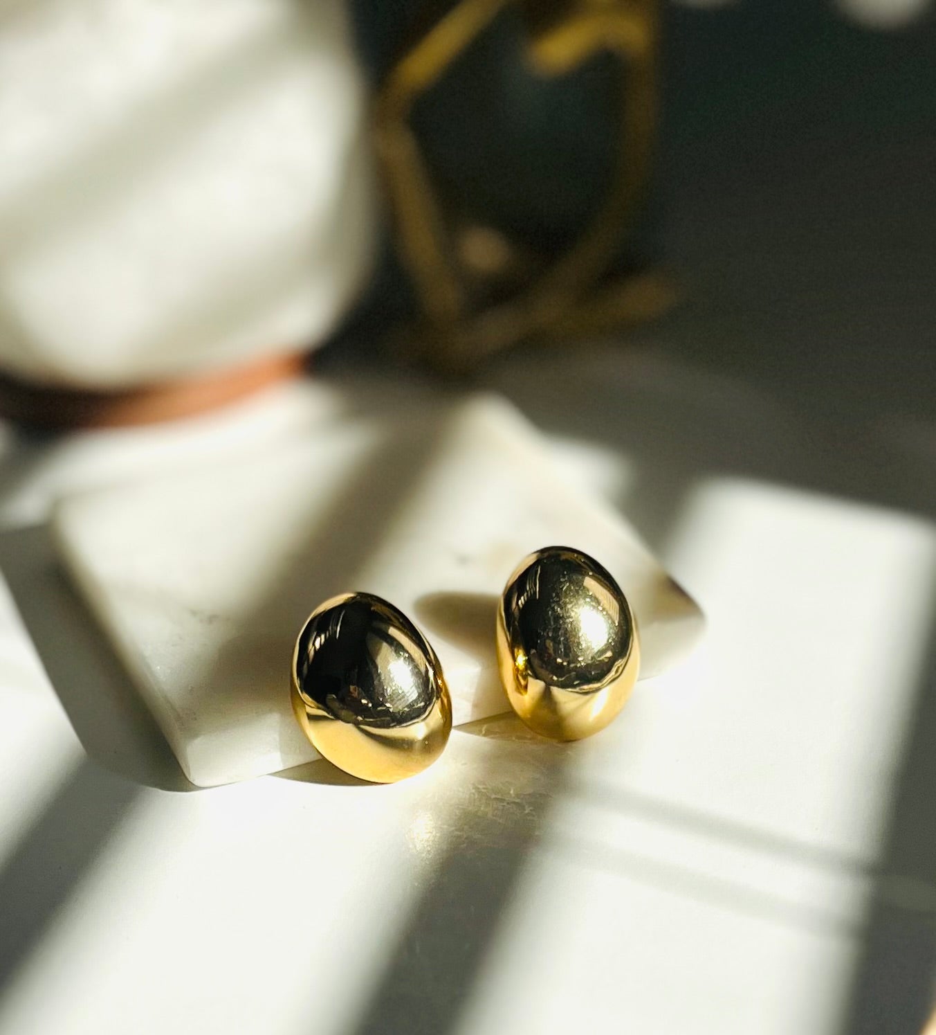 Solis Dome Stud Earrings