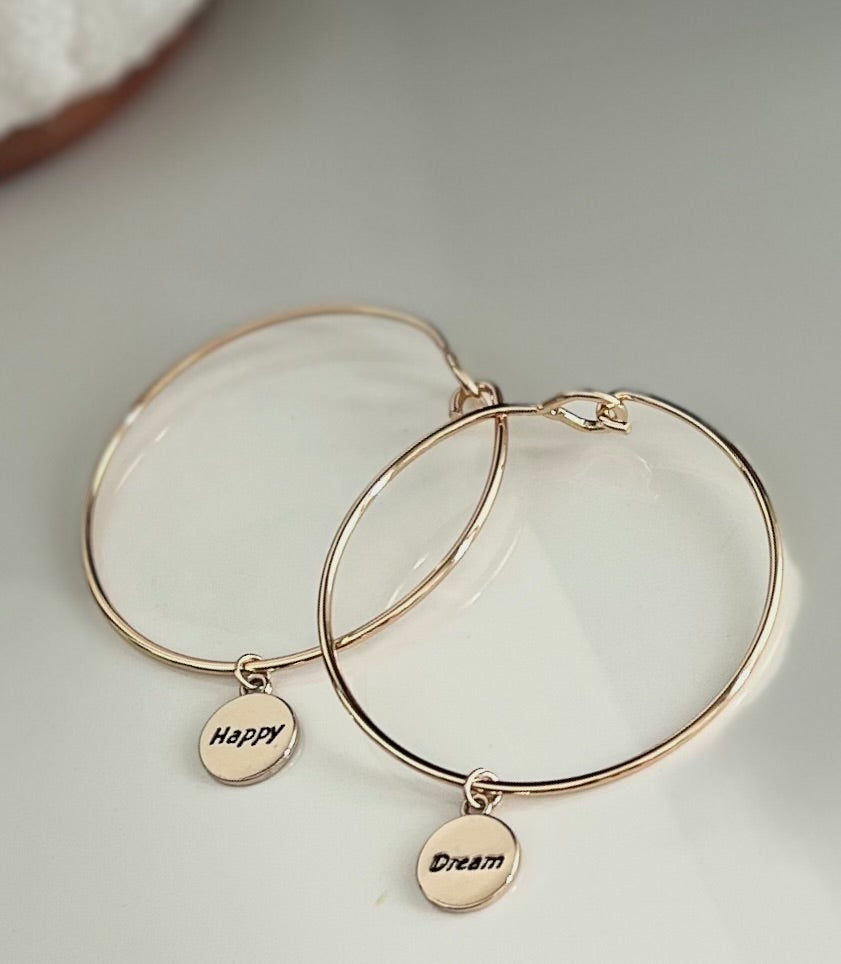 Affirmation Bangle Bracelet