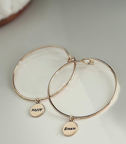 Affirmation Bangle Bracelet