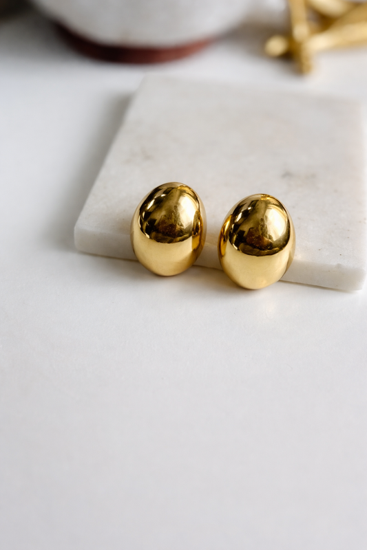 Solis Dome Stud Earrings