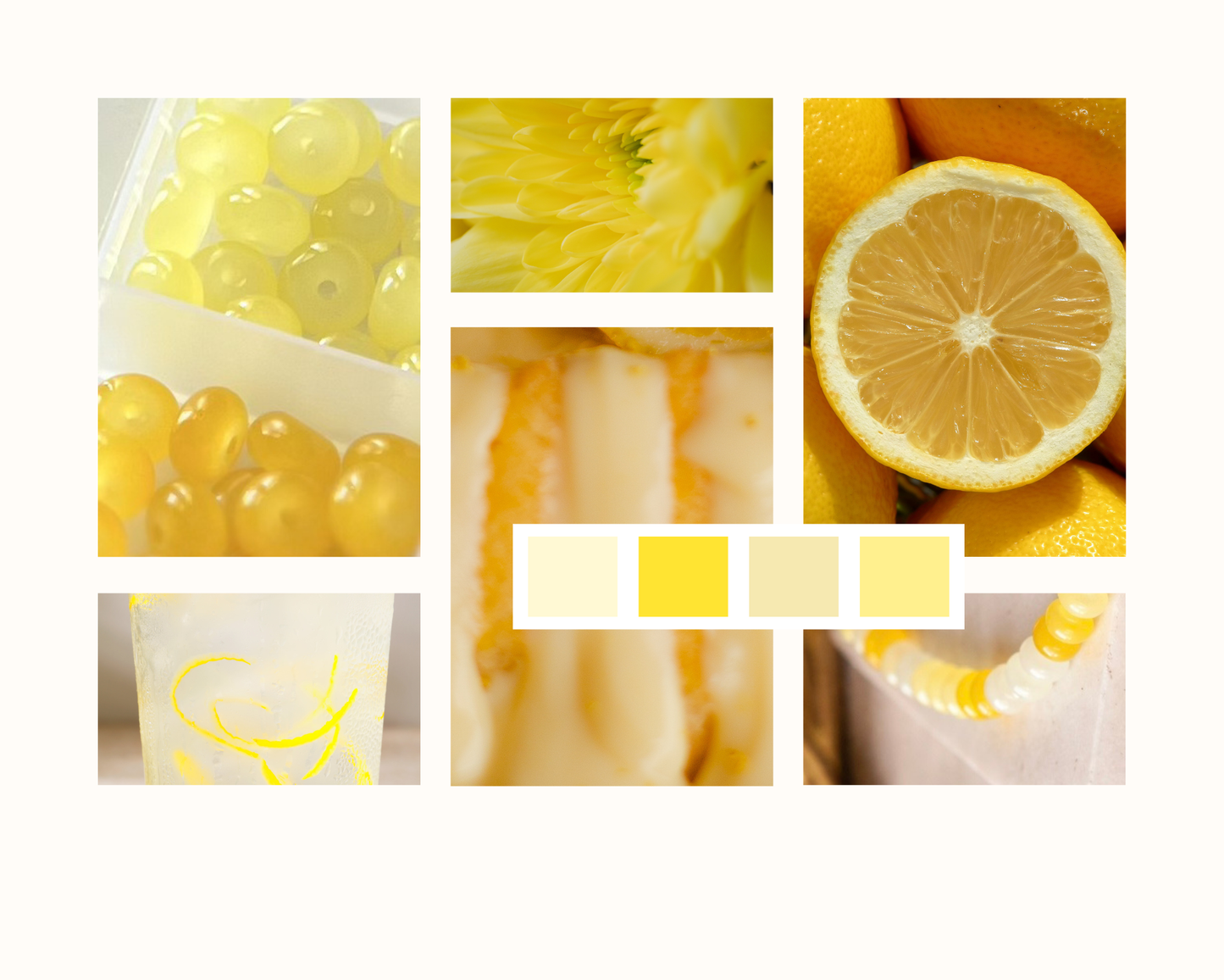 Lemon Drop Initial Necklace