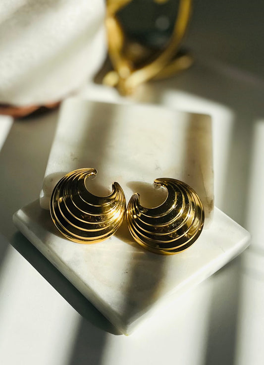 Luna Crest Vintage Hoop Earrings