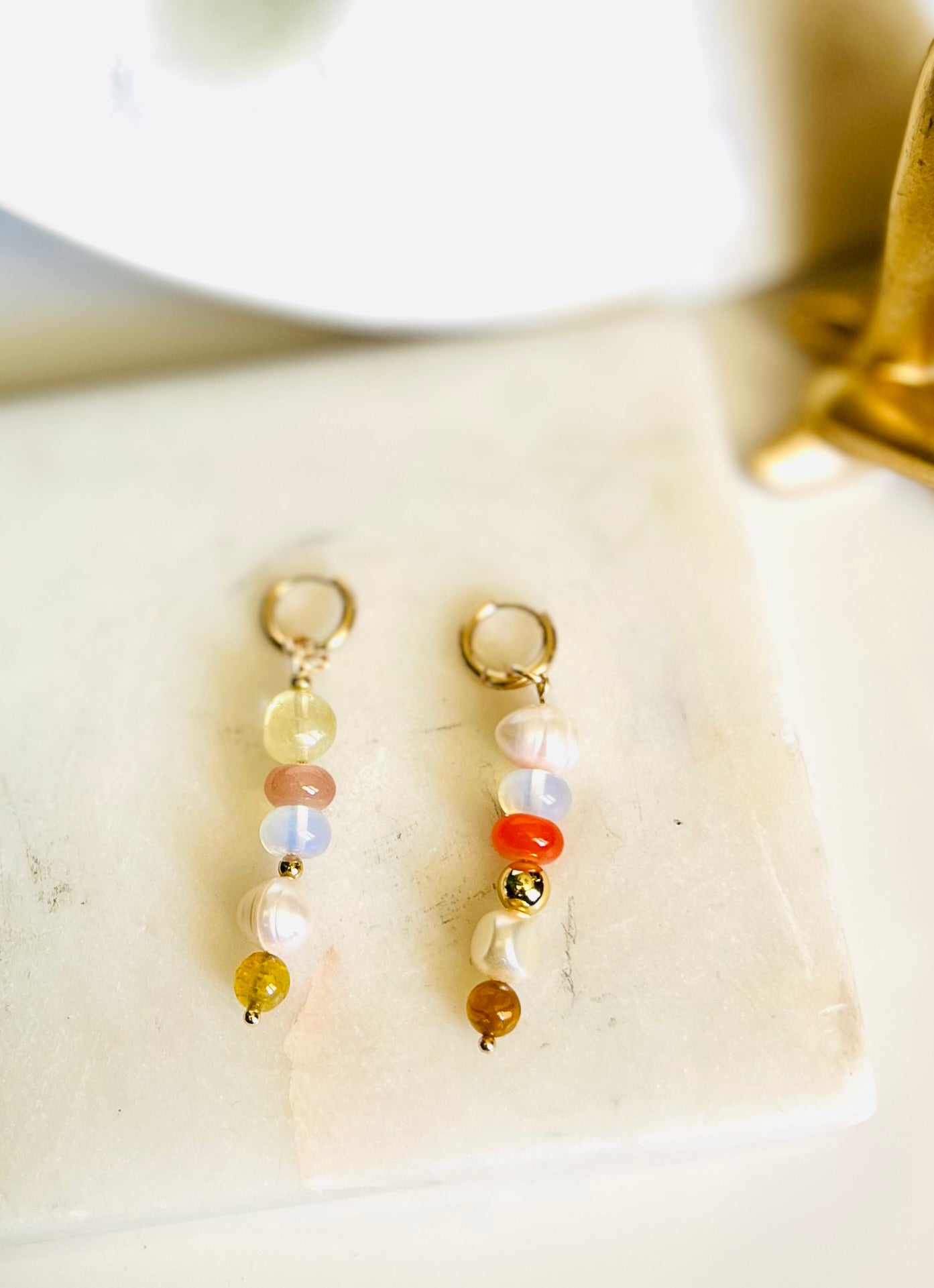 Sunni Dangle Bead Earrings