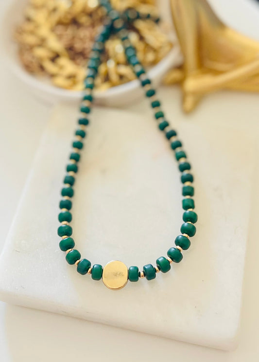 Verdant Coin Necklace