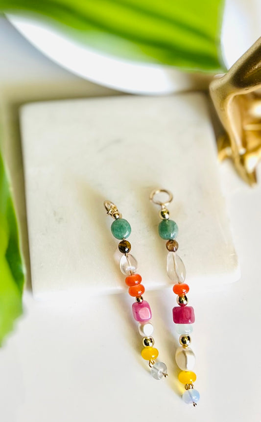 Mosaic Drop Bead Earrings