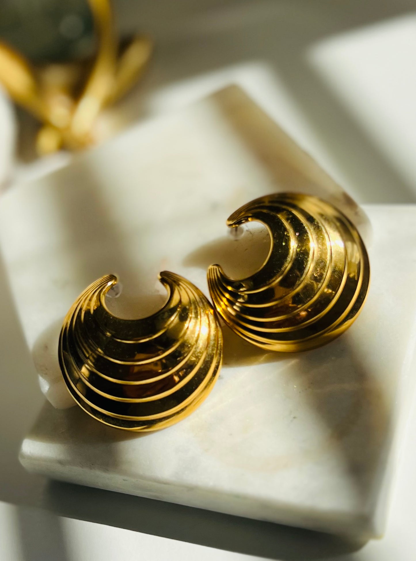 Luna Crest Vintage Hoop Earrings